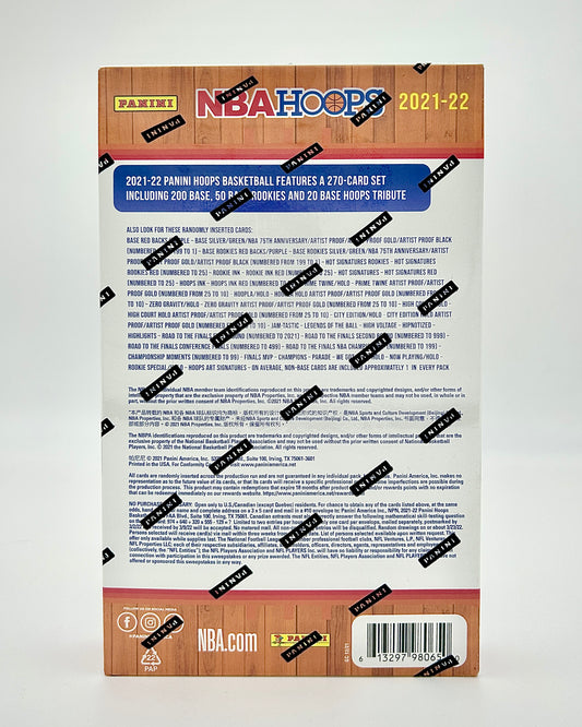 2021-22 Panini Hoops Basketball Hobby Box