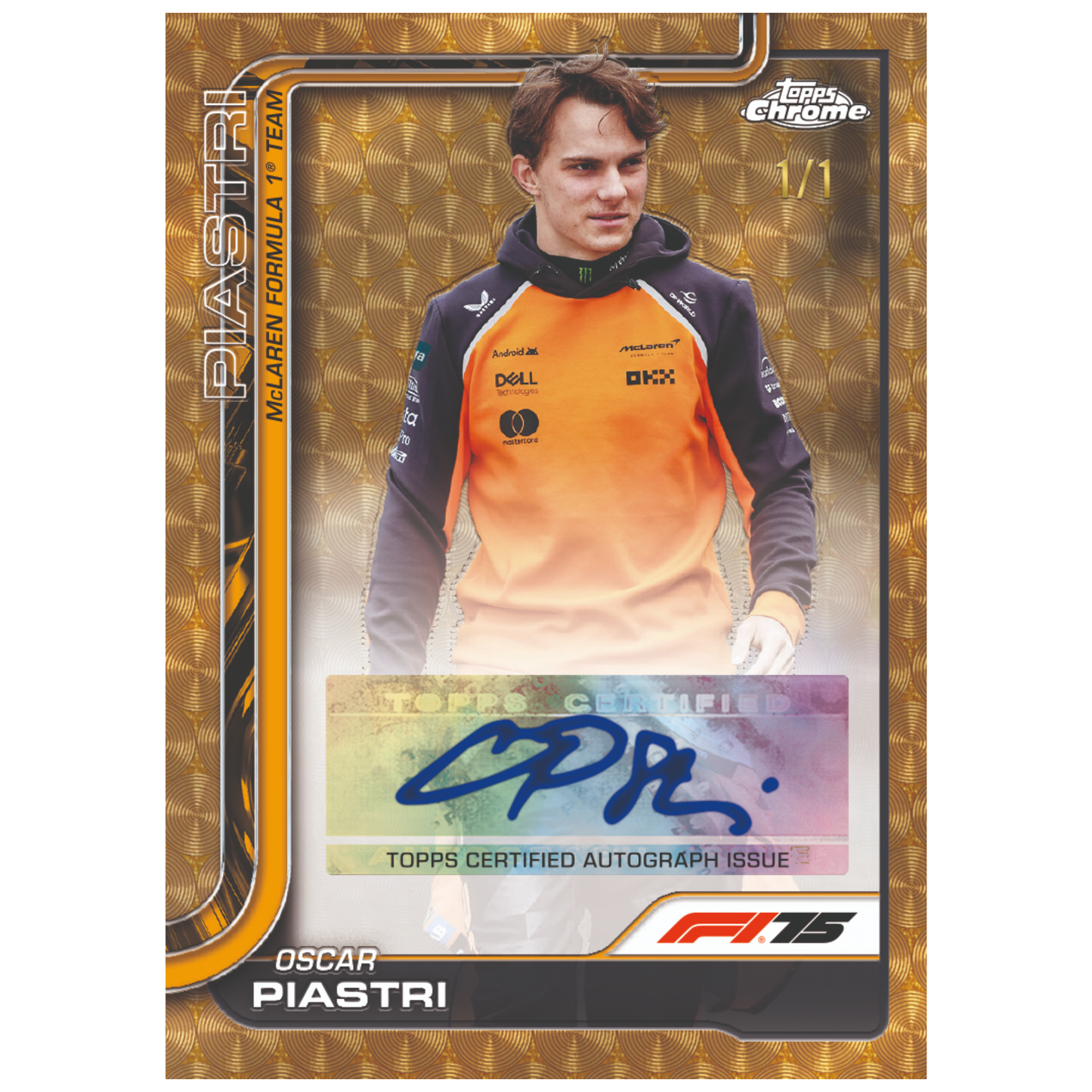 2025 Topps Chrome Formula 1 Autograph Oscar Piastri