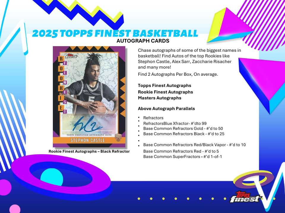 2024-25 Topps Finest Basketball Hobby Box