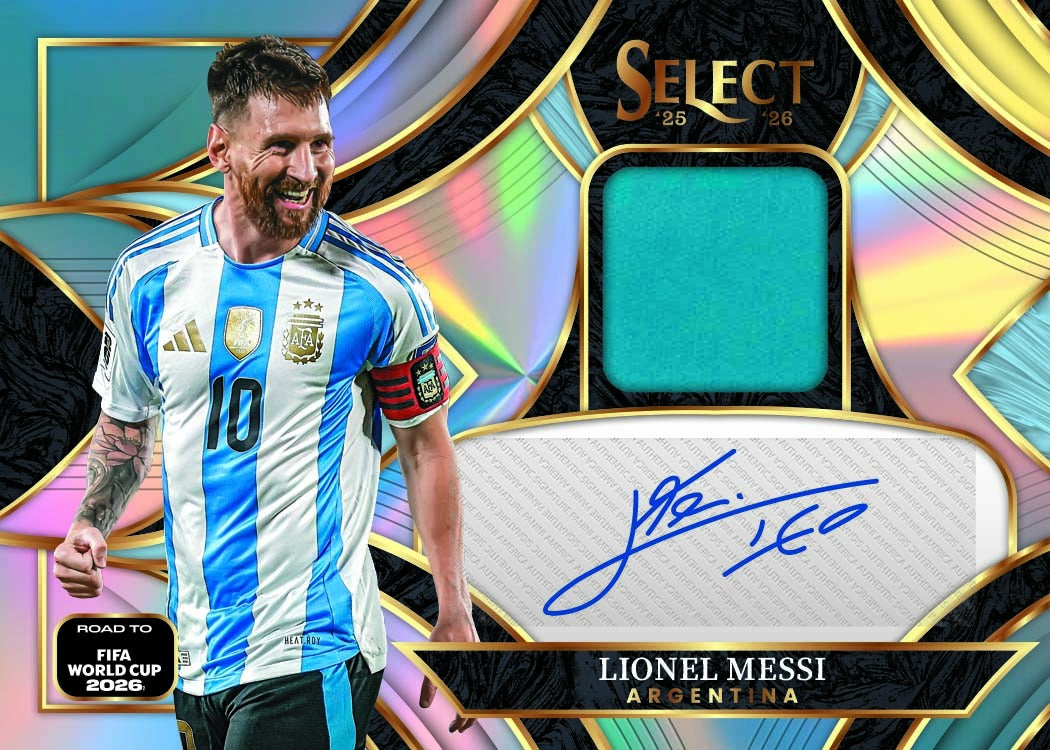 2026 Panini Select Road to World Cup Lionel Messi Autographed Memorabilia Card