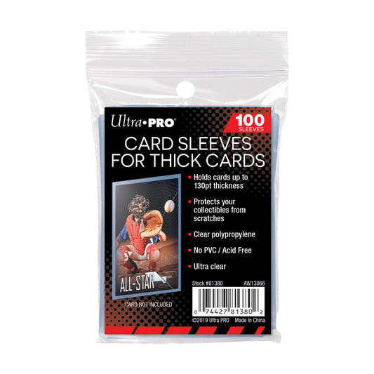 Ultra PRO 2-1/2 X 3-1/2 Card Sleeves for Thick Cards