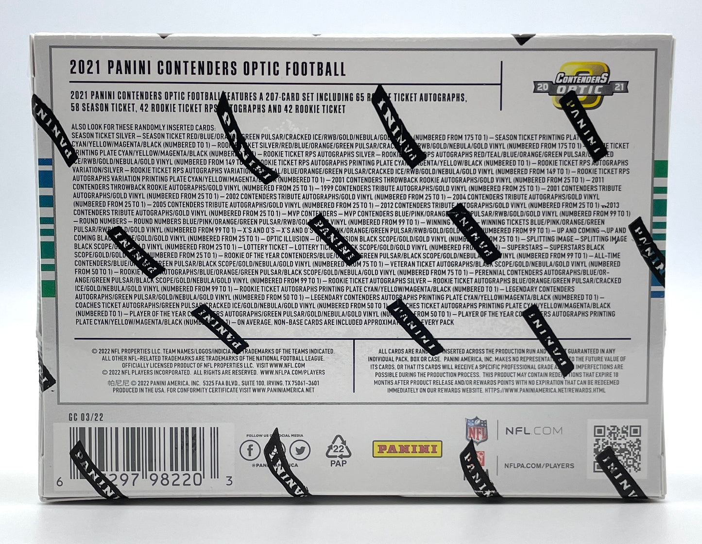 2021 Panini Contenders Optic Football Hobby Box