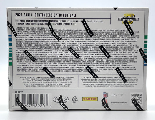 2021 Panini Contenders Optic Football Hobby Box