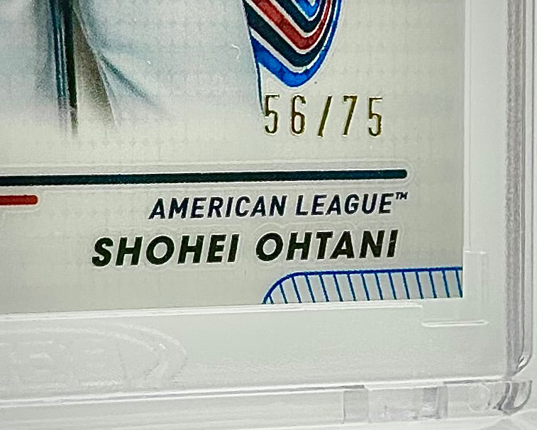 2024 Topps Pristine Blue Pristine Refractor /75: #293 Shohei Ohtani