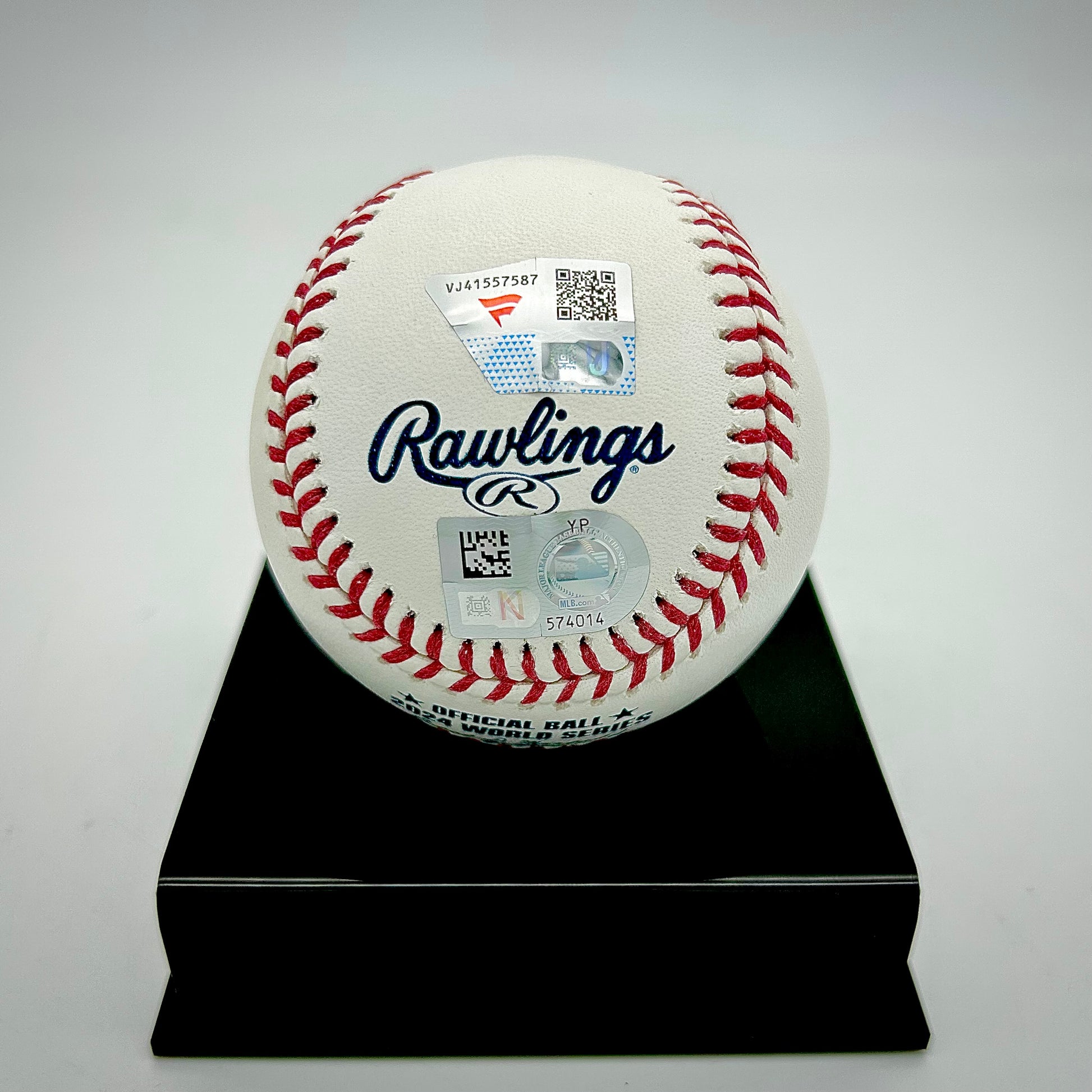 Will Smith Los Angeles Dodgers Autographed 2024 World Series Logo Baseball