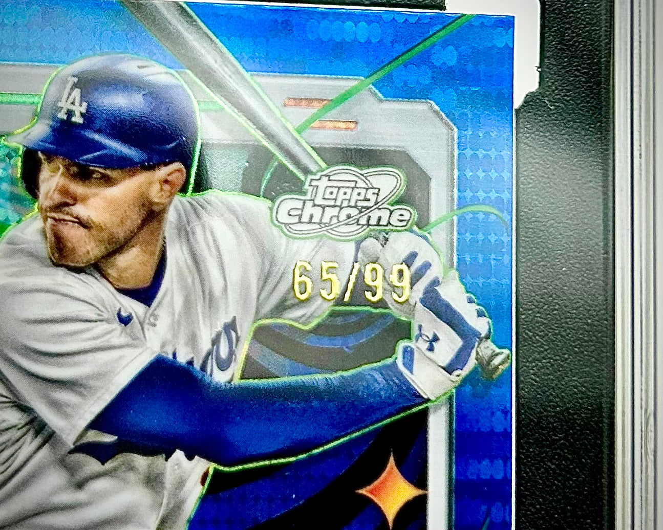 2024 Topps Chrome Cosmic Blue Moon Refractor /99: #66 Freddie Freeman (SGC 9)