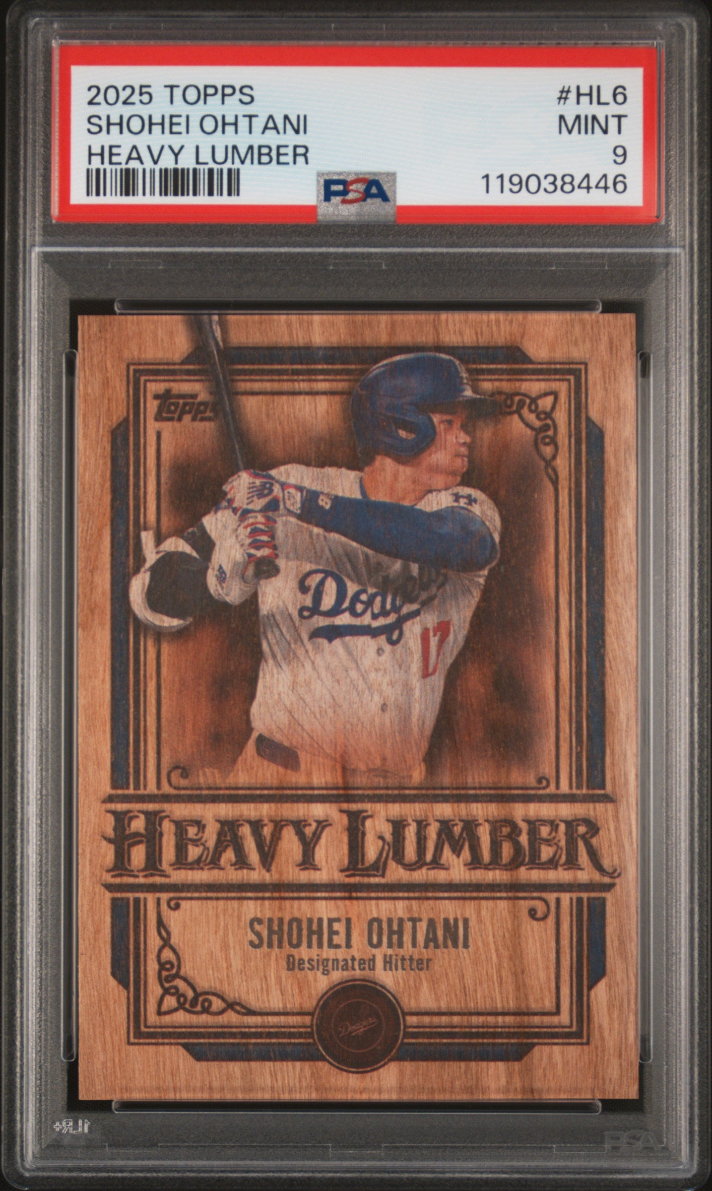 2025 Topps Heavy Lumber Shohei Ohtani #HL-6 PSA 9