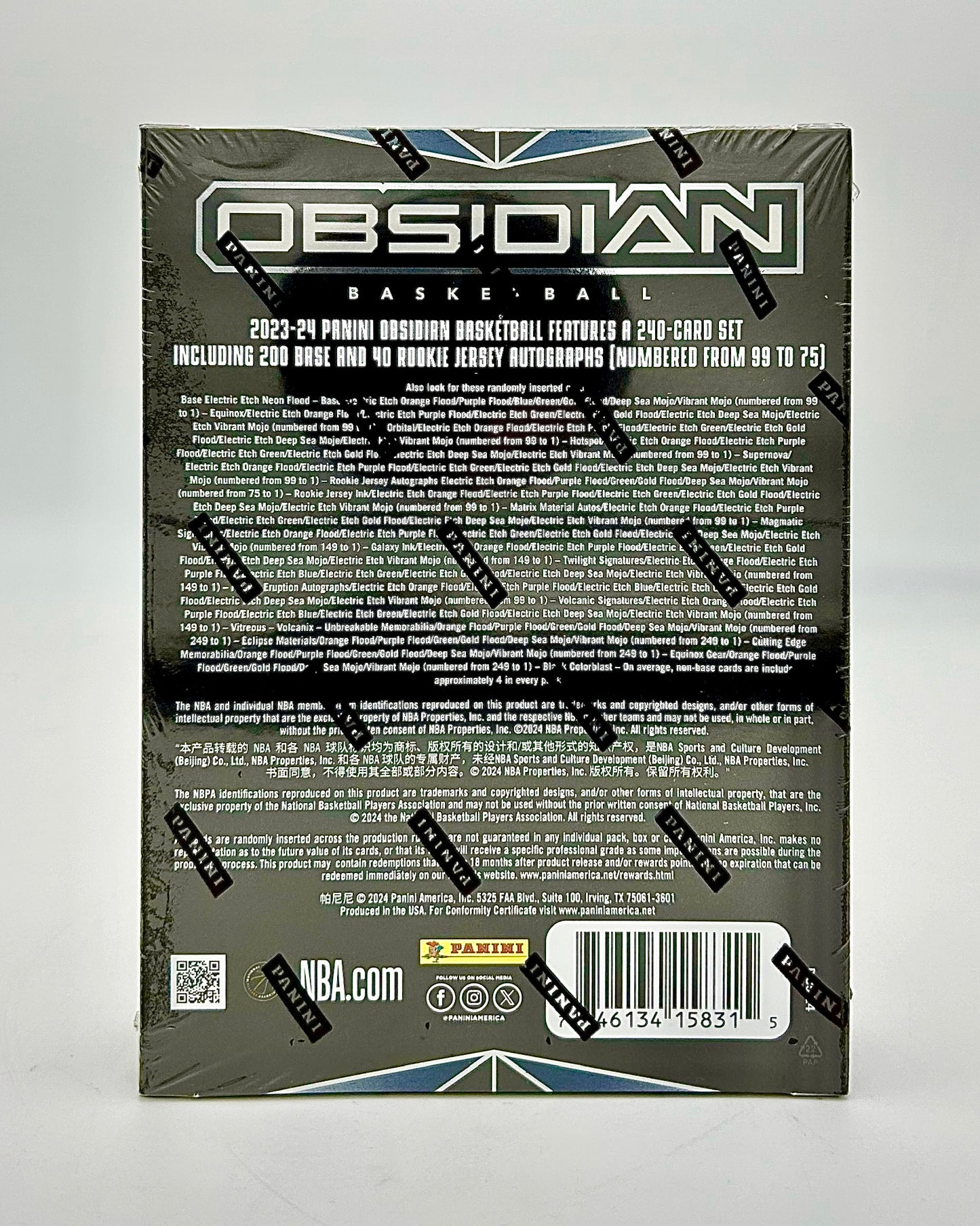 2023-24 Panini Obsidian Basketball Hobby Box