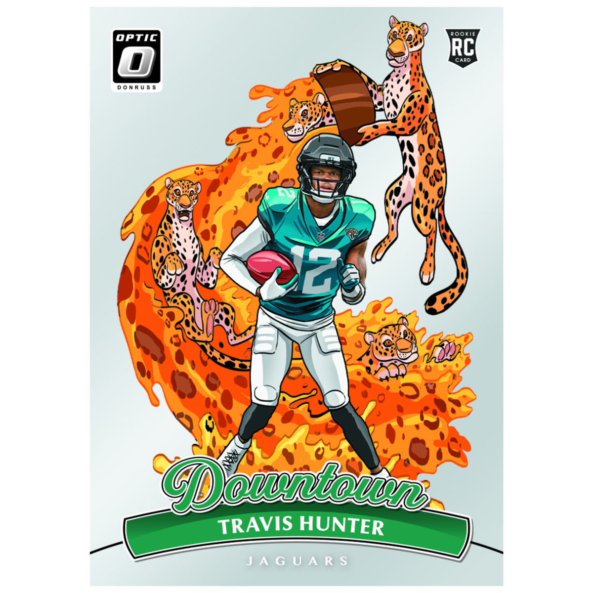 2025 Panini Donruss Optic Football Downtown Travis Hunter