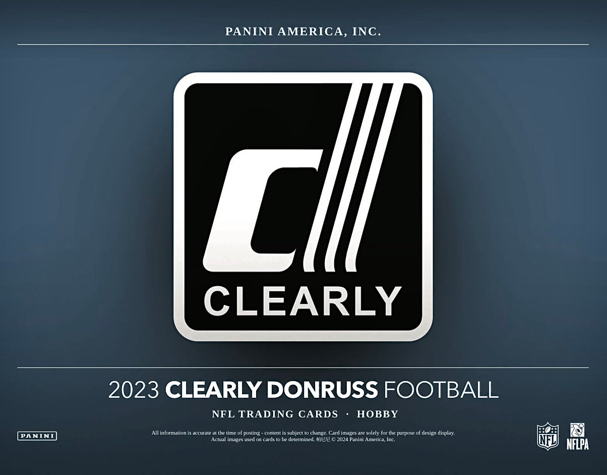2023 Panini Clearly Donruss Football Hobby Sealed Case (16 boxes)