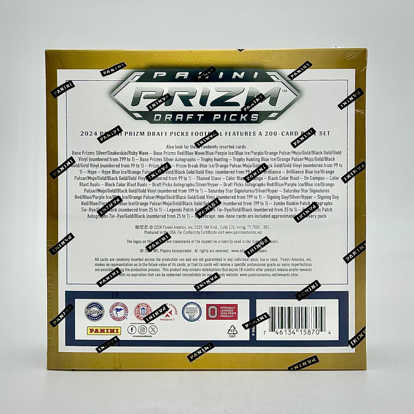 2024 Panini Prizm Draft Picks Collegiate Football Hobby Box