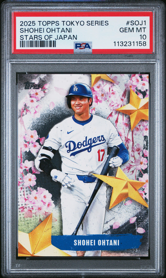 2025 Topps Tokyo Series Stars of Japan Shohei Ohtani #SOJ-1 PSA 10
