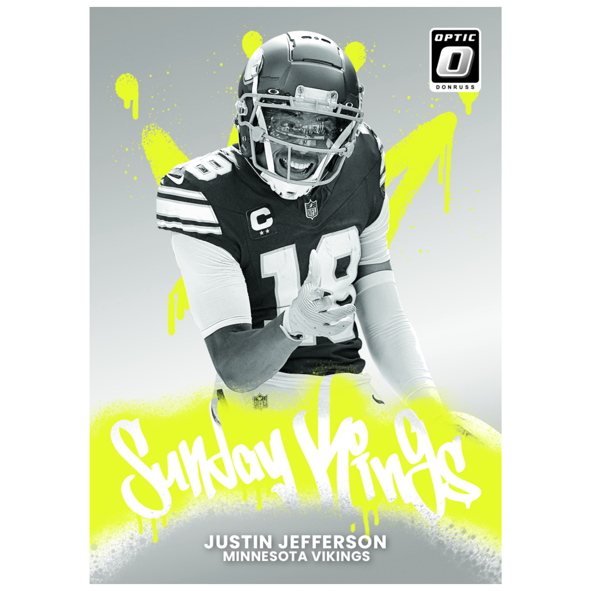 2025 Panini Donruss Optic Football Sunday Kings Justin Jefferson