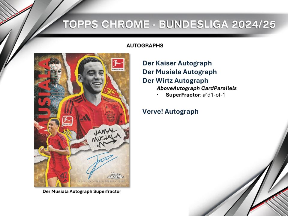 2024-25 Topps Chrome Bundesliga Soccer Hobby Box