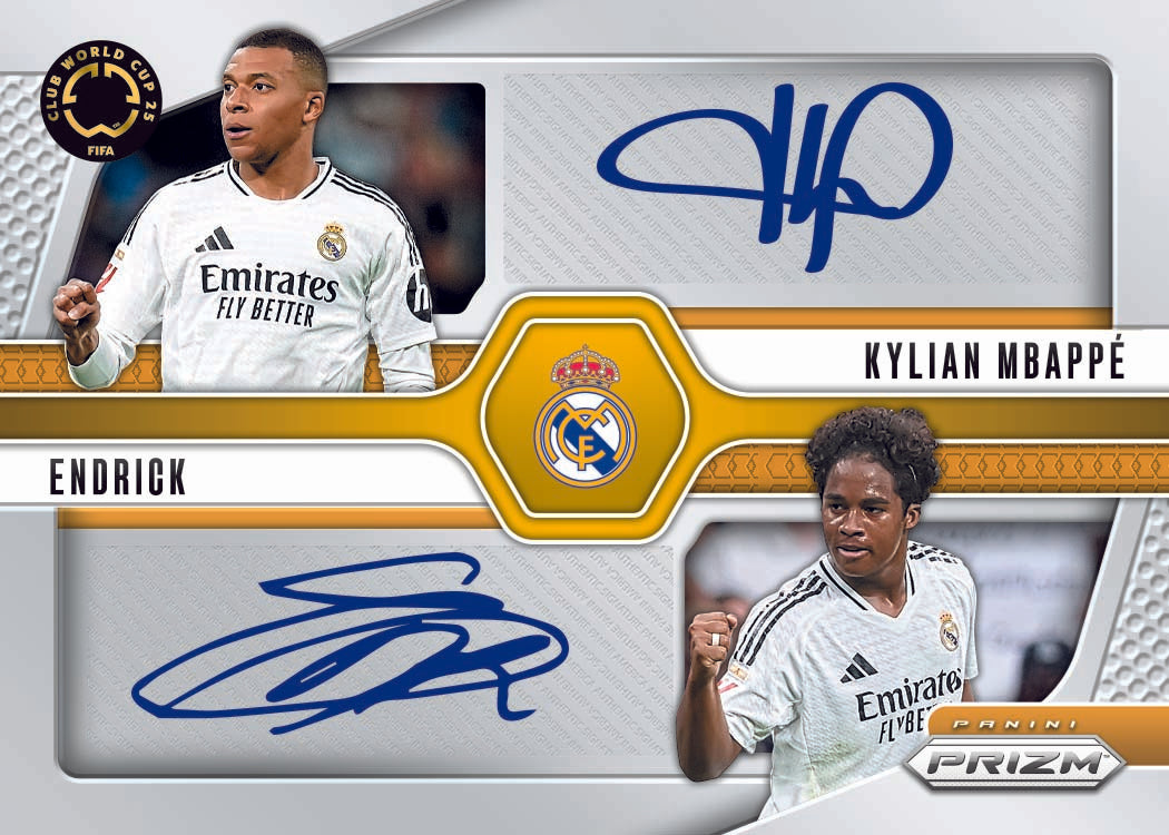 2025 Panini Prizm FIFA Club World Cup Soccer Dual Autograph Card