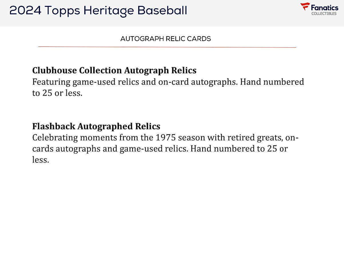 2024 Topps Heritage Baseball Giant Box