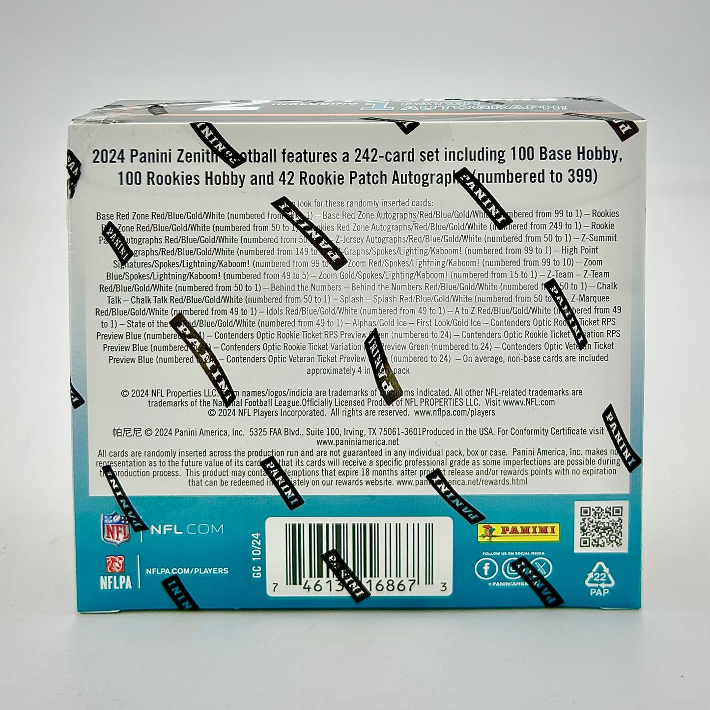 2024 Panini Zenith Football Hobby Box