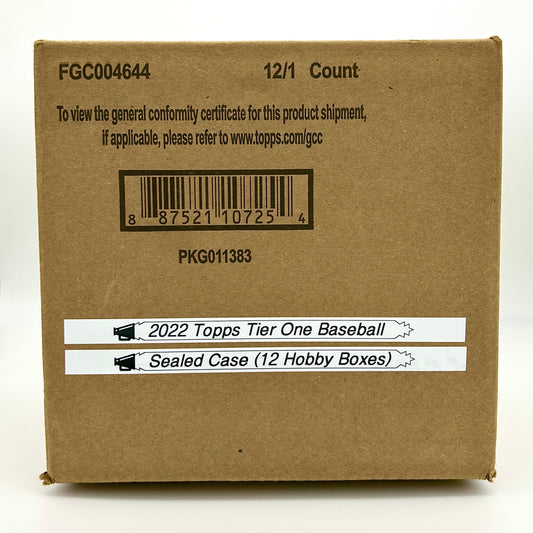 2022 Topps Tier One Baseball Hobby Sealed Case