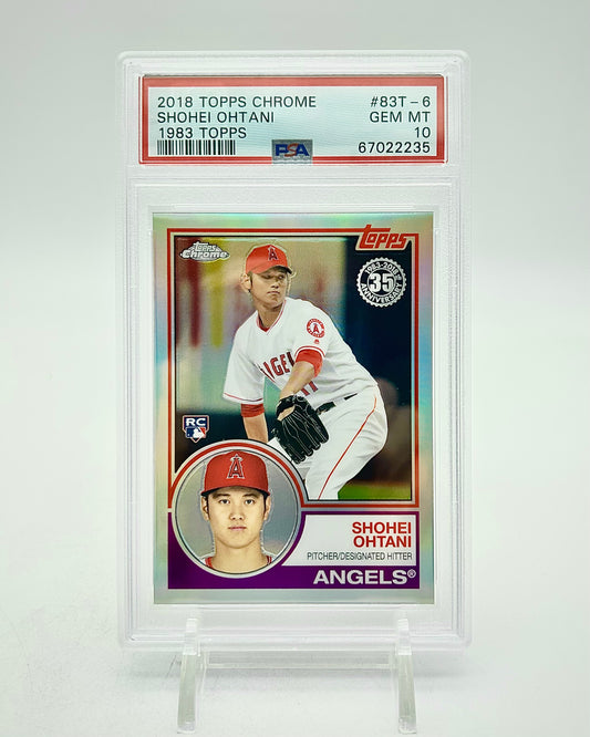 2018 Topps Chrome 1983 Topps Shohei Ohtani #83T-6 PSA 10