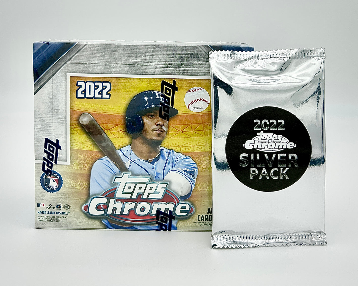 2022 Topps Chrome Baseball Jumbo Hobby Box (with Silver Pack)