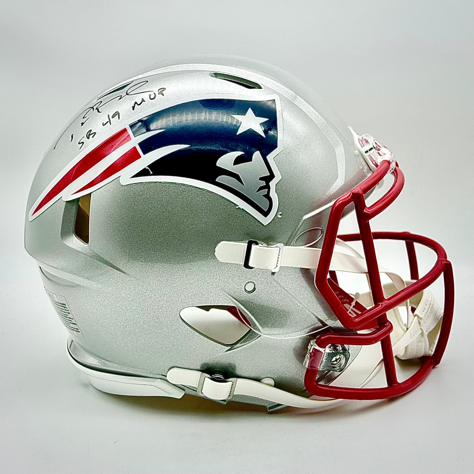 Tom Brady Autographed Authentic Helmet with MVP Inscription