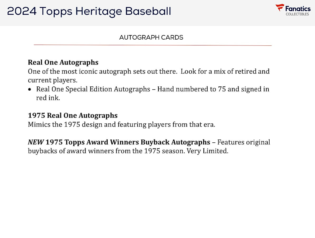 2024 Topps Heritage Baseball Giant Box