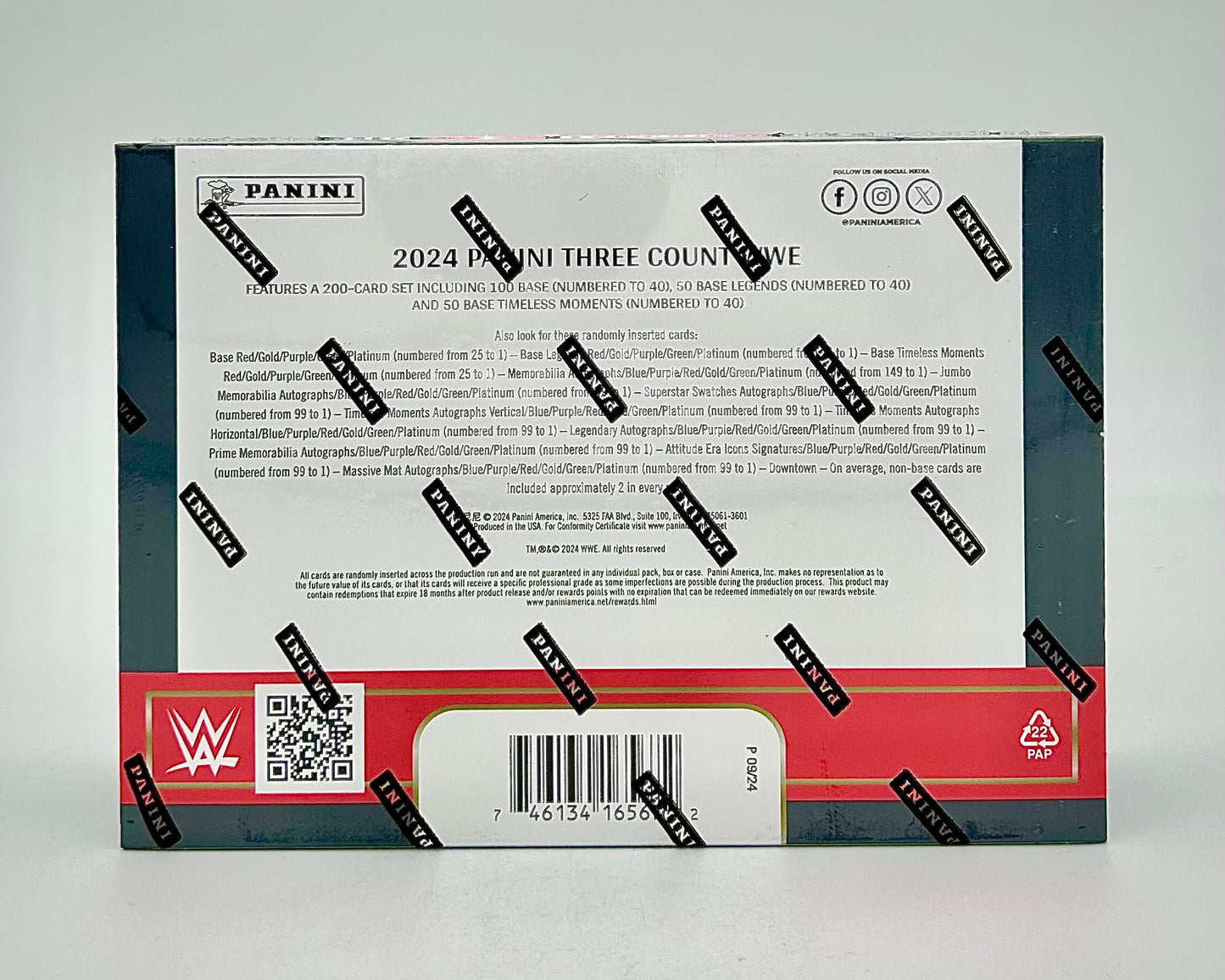 2024 Panini Three Count WWE Hobby Box