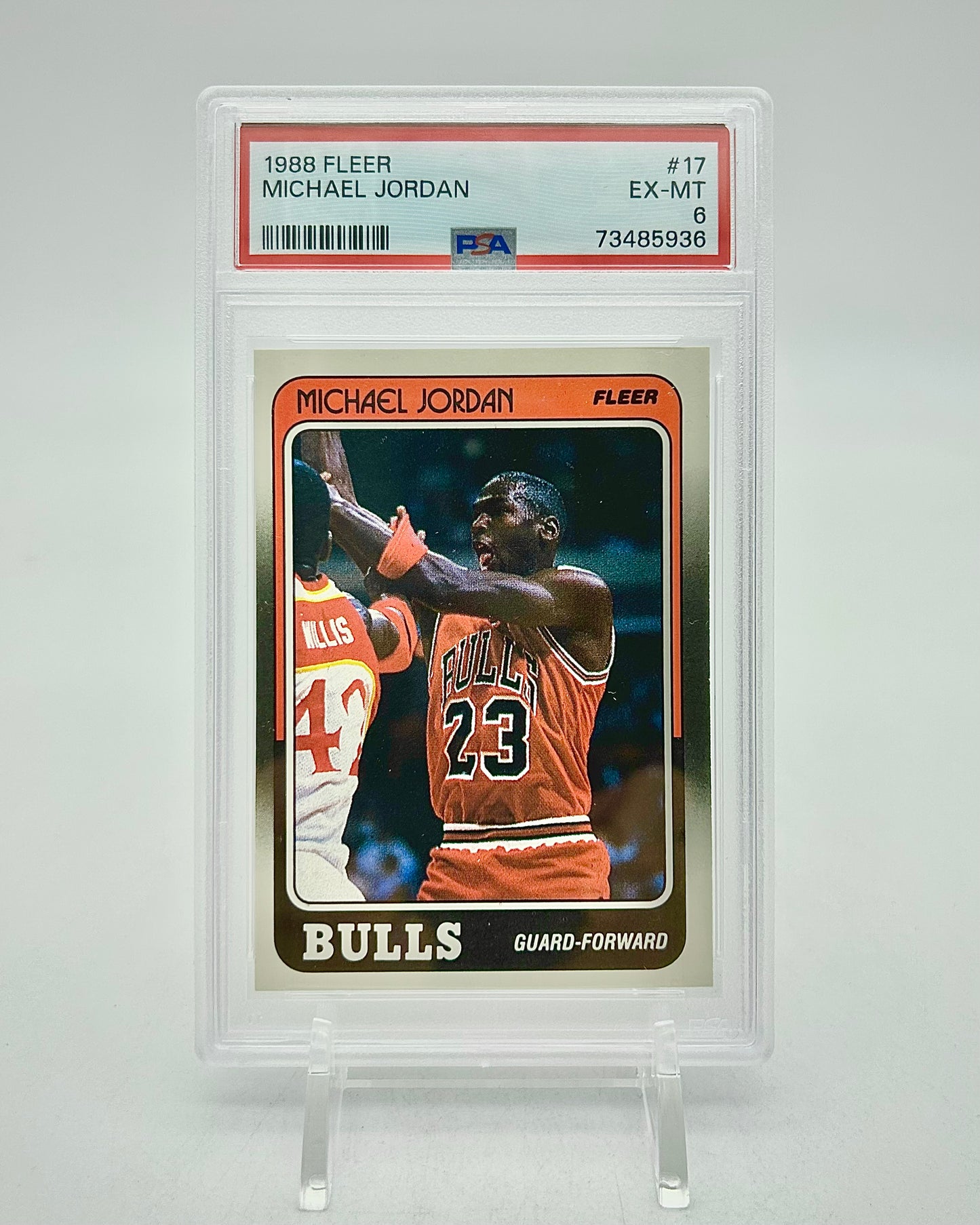 1988 Fleer: #17 Michael Jordan (PSA 6)