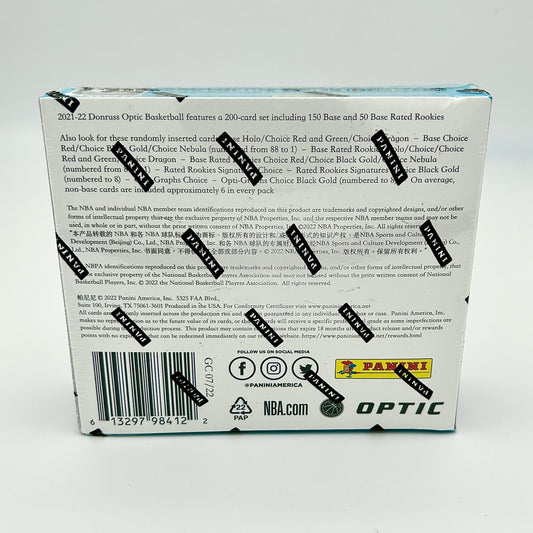 2021-22 Panini Donruss Optic Basketball Choice Box