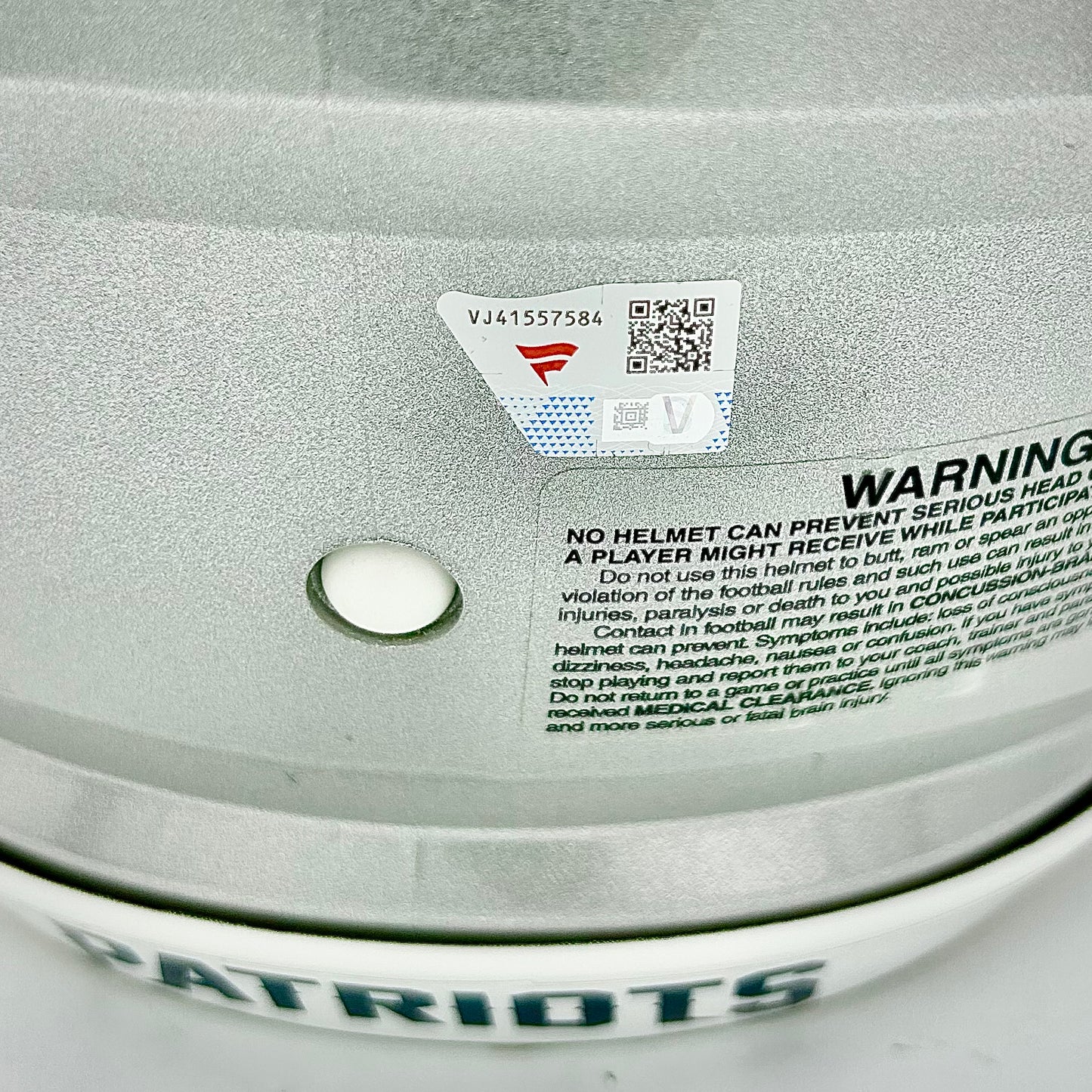 Tom Brady Autographed Authentic Helmet with MVP Inscription