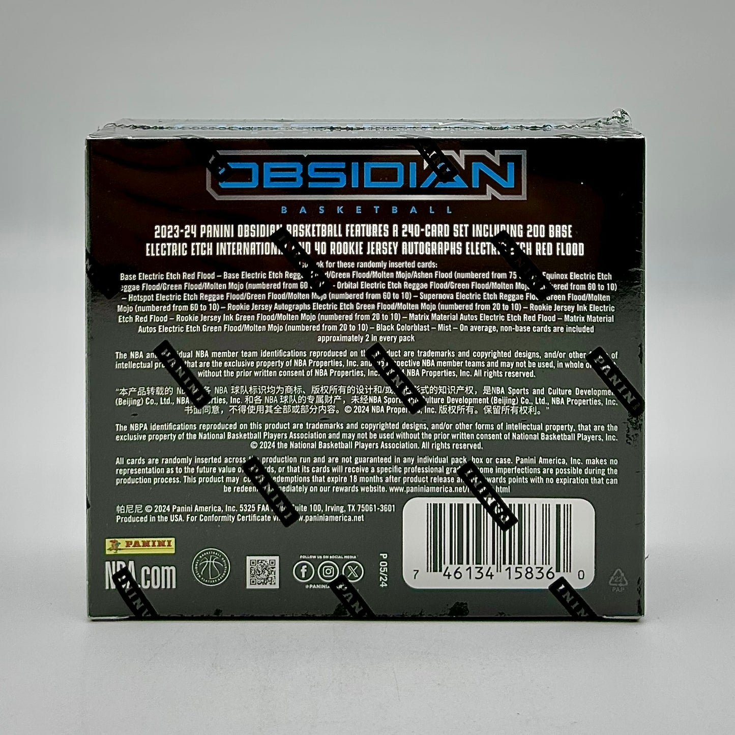 2023-24 Panini Obsidian Basketball International Box