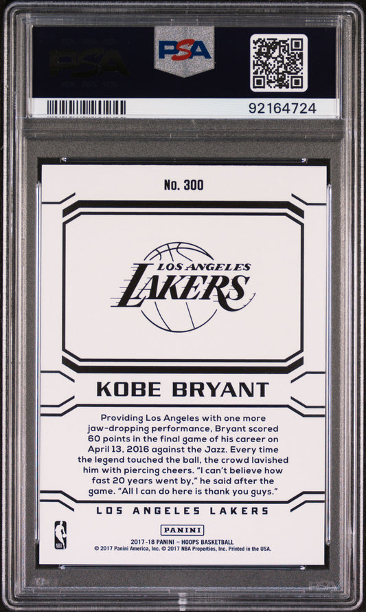 2017 Panini Hoops #300 Kobe Bryant (PSA 10)