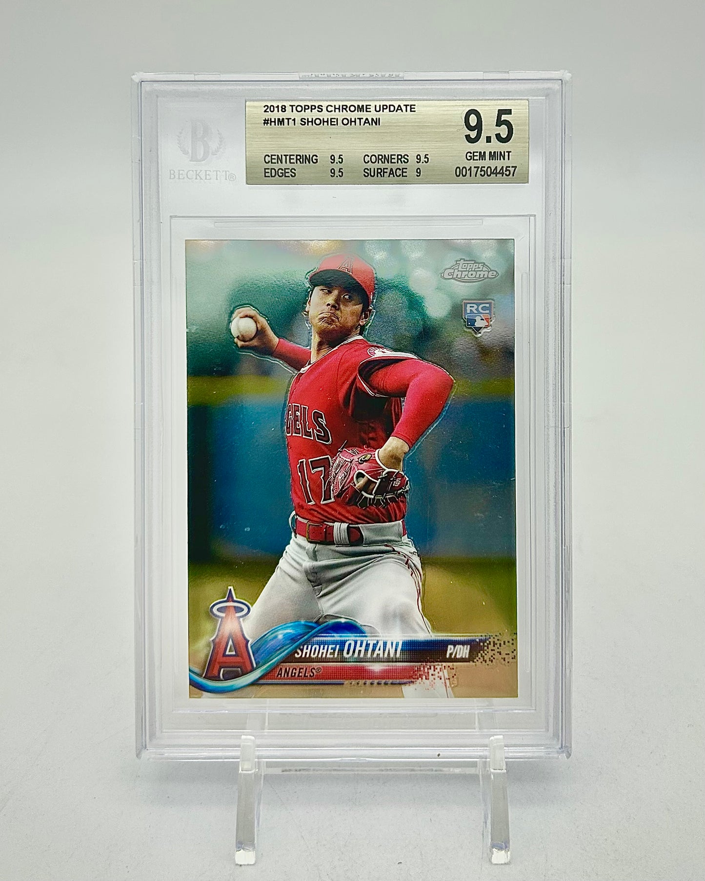 2018 Topps Chrome Update Shohei Ohtani #HMT1 BGS 9.5