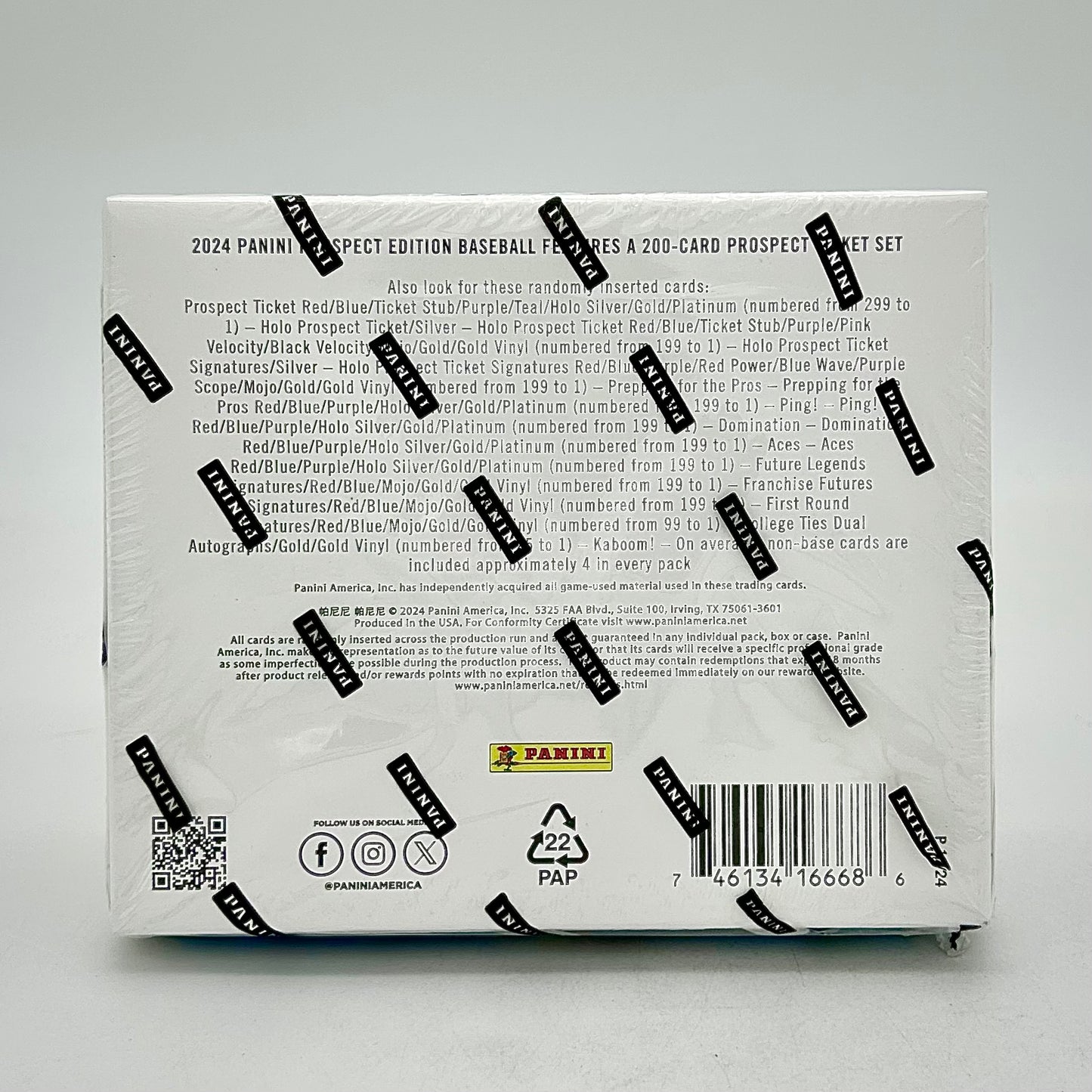 2024 Panini Prospect Edition Baseball Hobby Box