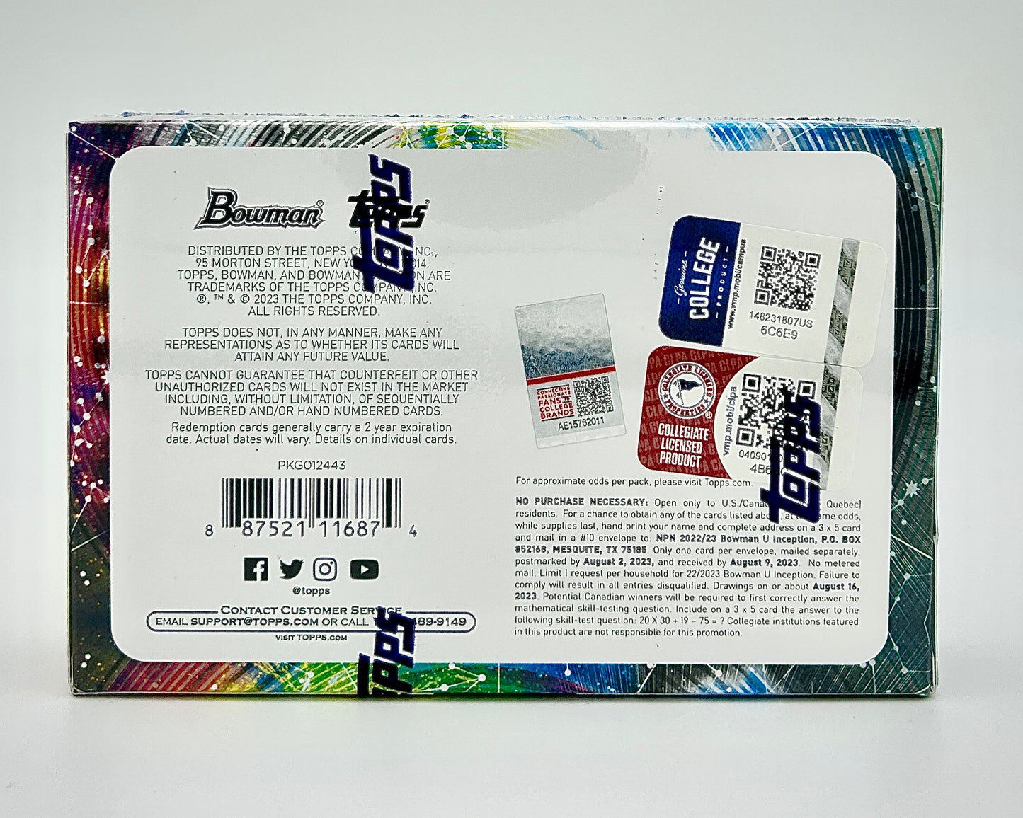 2022-23 Bowman University Inception Hobby Box