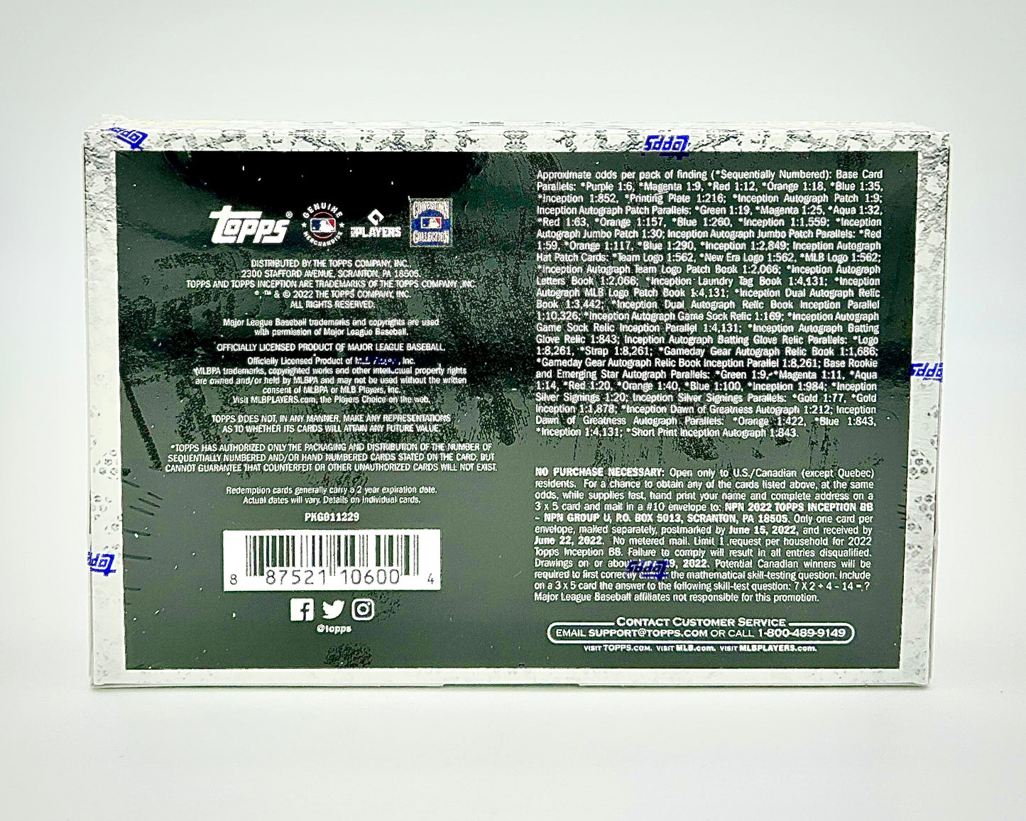 2022 Topps Inception Baseball Hobby Box