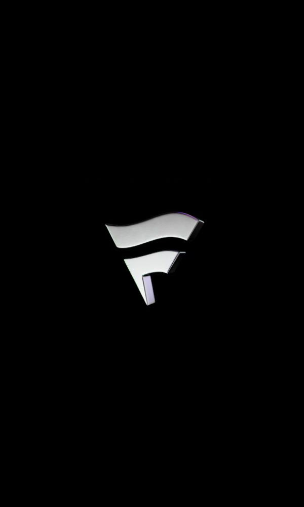 Metallic Fanatics logo on a black background