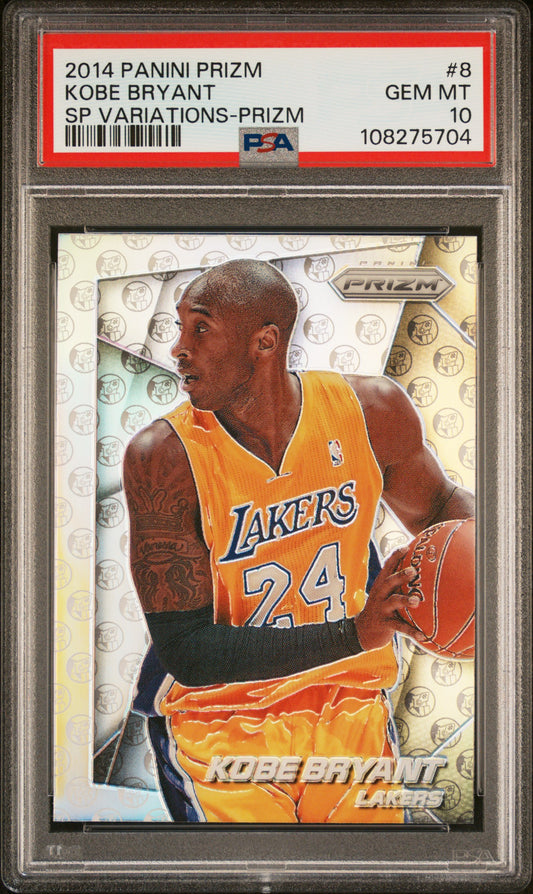 2014 Panini Prizm SP Variations Prizm Kobe Bryant #8 PSA 10