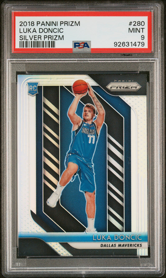 2018 Panini Prizm Silver Luka Doncic #280 PSA 9