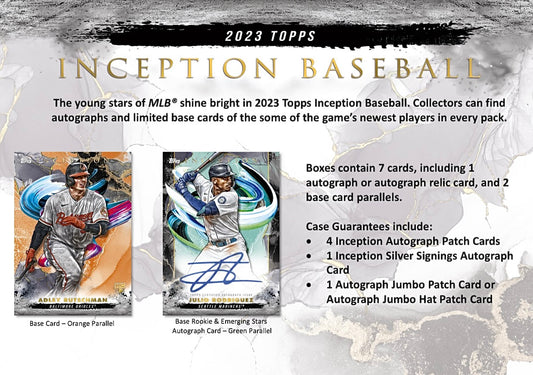 2023 Topps Inception Baseball Hobby Box