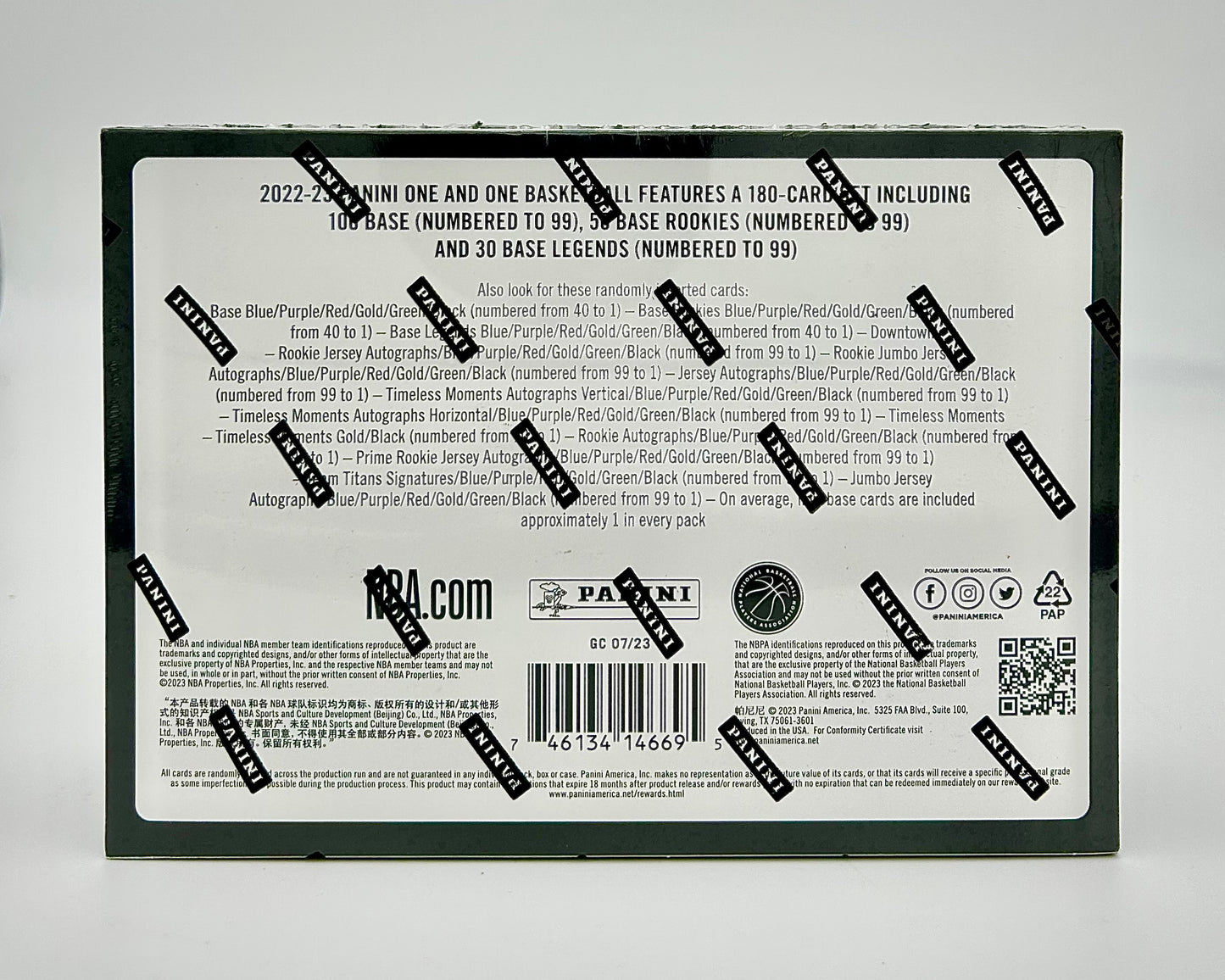 2022-23 Panini One and One Basketball Hobby Box