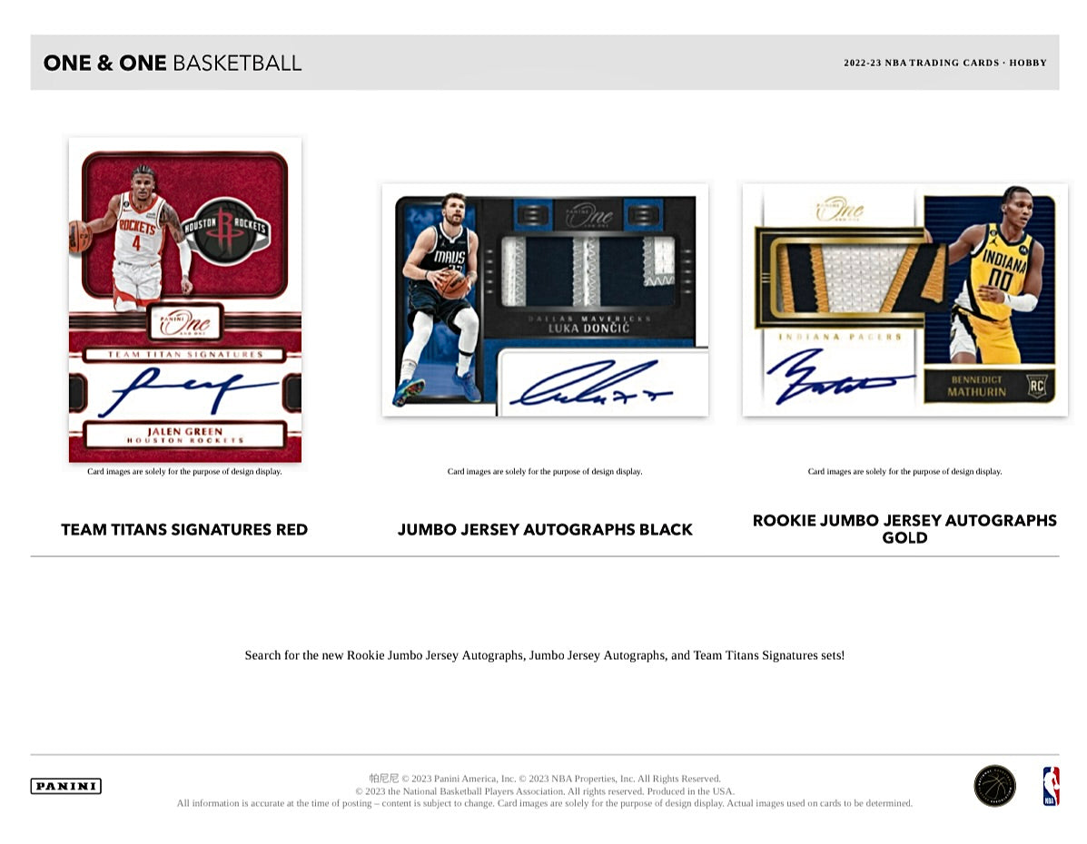 2022-23 Panini One and One Basketball Hobby Box