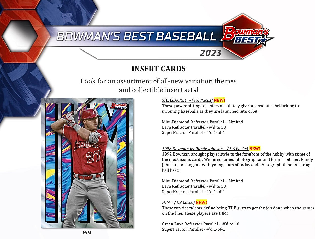2023 Bowman's Best Baseball Hobby Sealed Case (8 boxes)