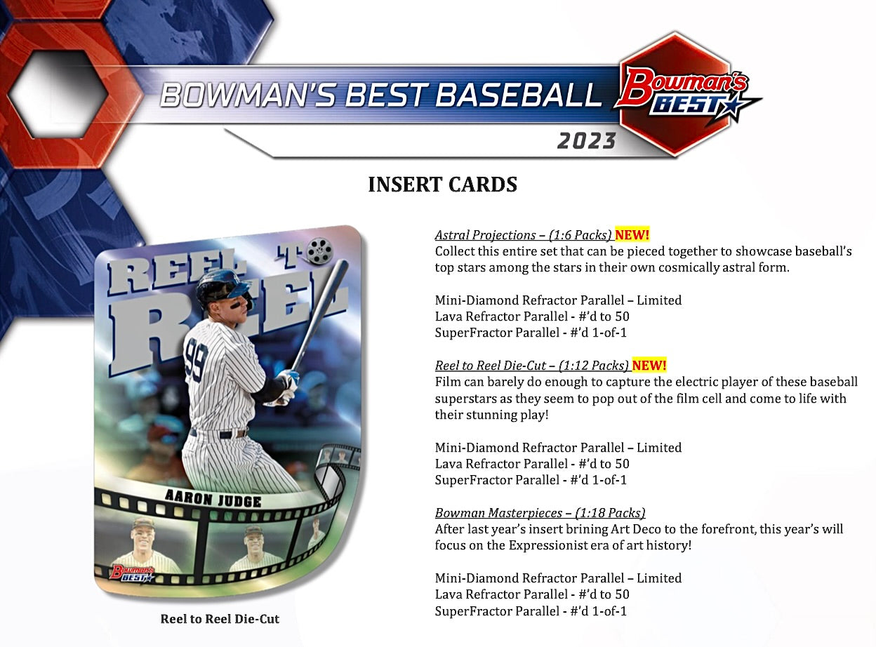 2023 Bowman's Best Baseball Hobby Sealed Case (8 boxes)