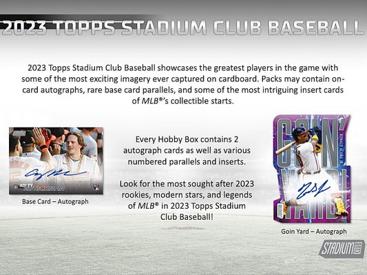2023 Topps Stadium Club Baseball Hobby Compact Breaker Box