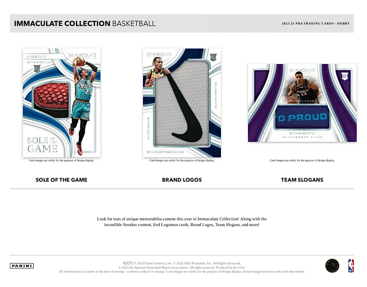 2022-23 Panini Immaculate Collection Basketball Hobby Box