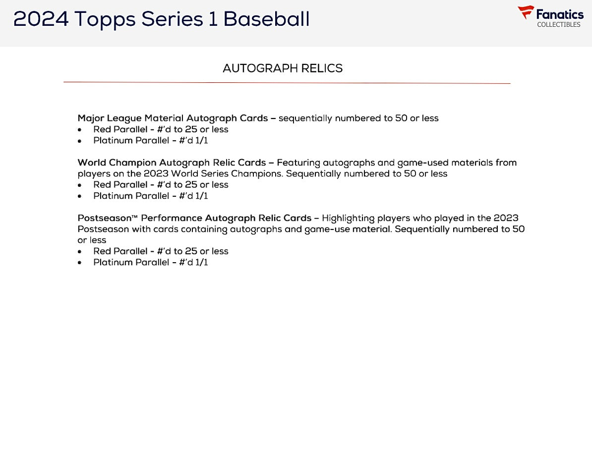 2024 Topps Series 1 Baseball Value Box