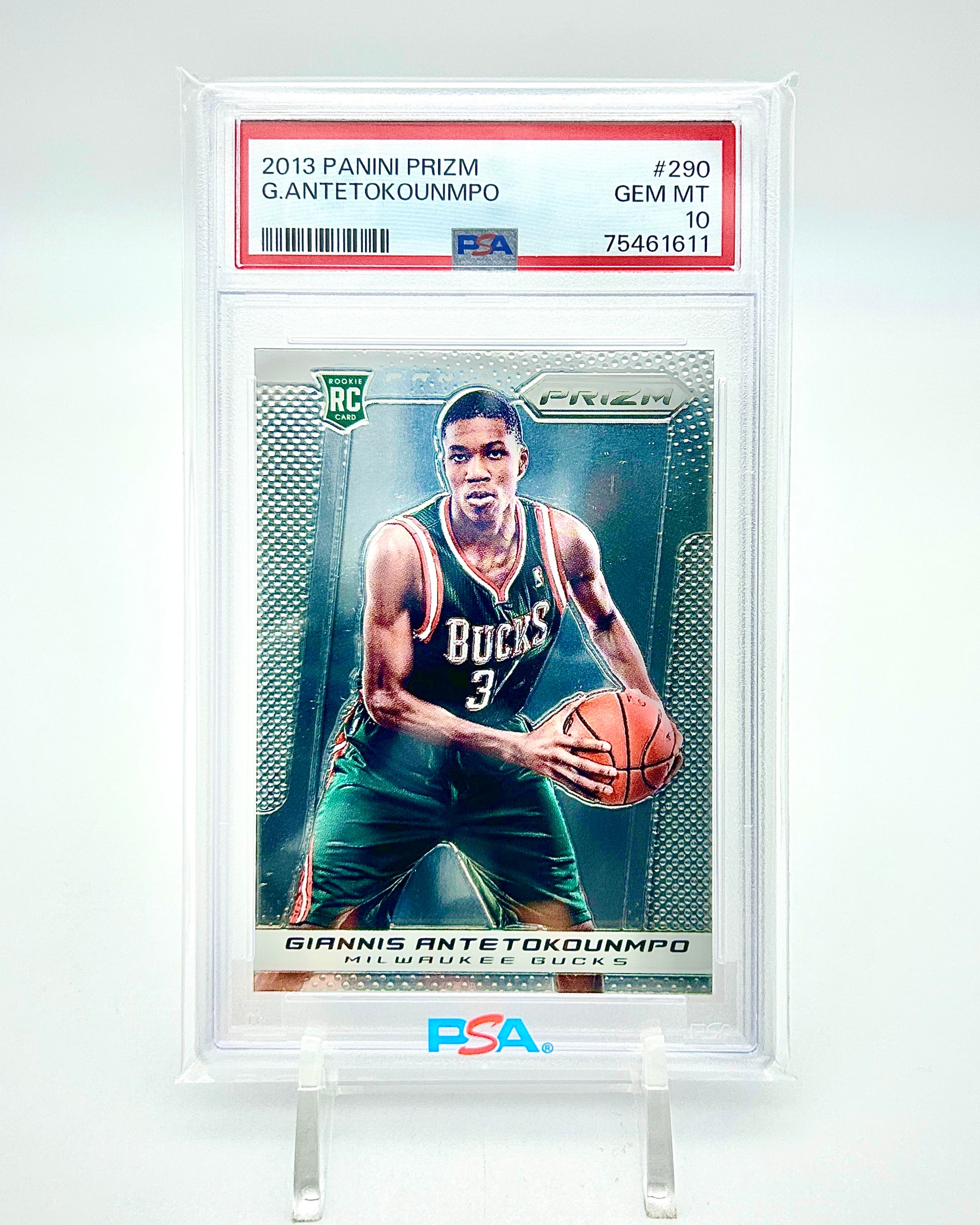 2014 Panini Prizm Giannis Antetokounmpo Rookie Card PSA 10