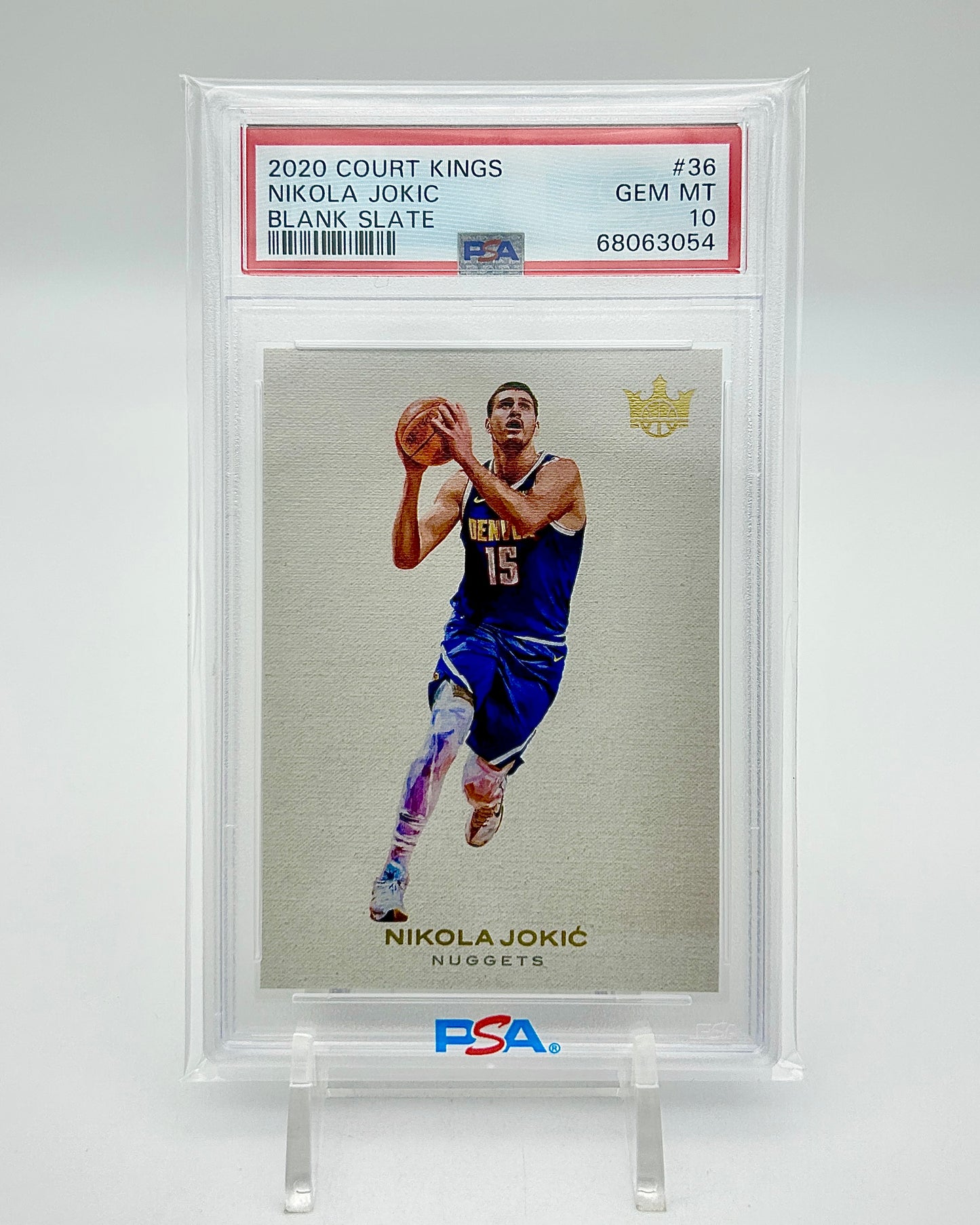 Panini Court Kings Blank Slate Nikola Jokic Gem Mint PSA 10