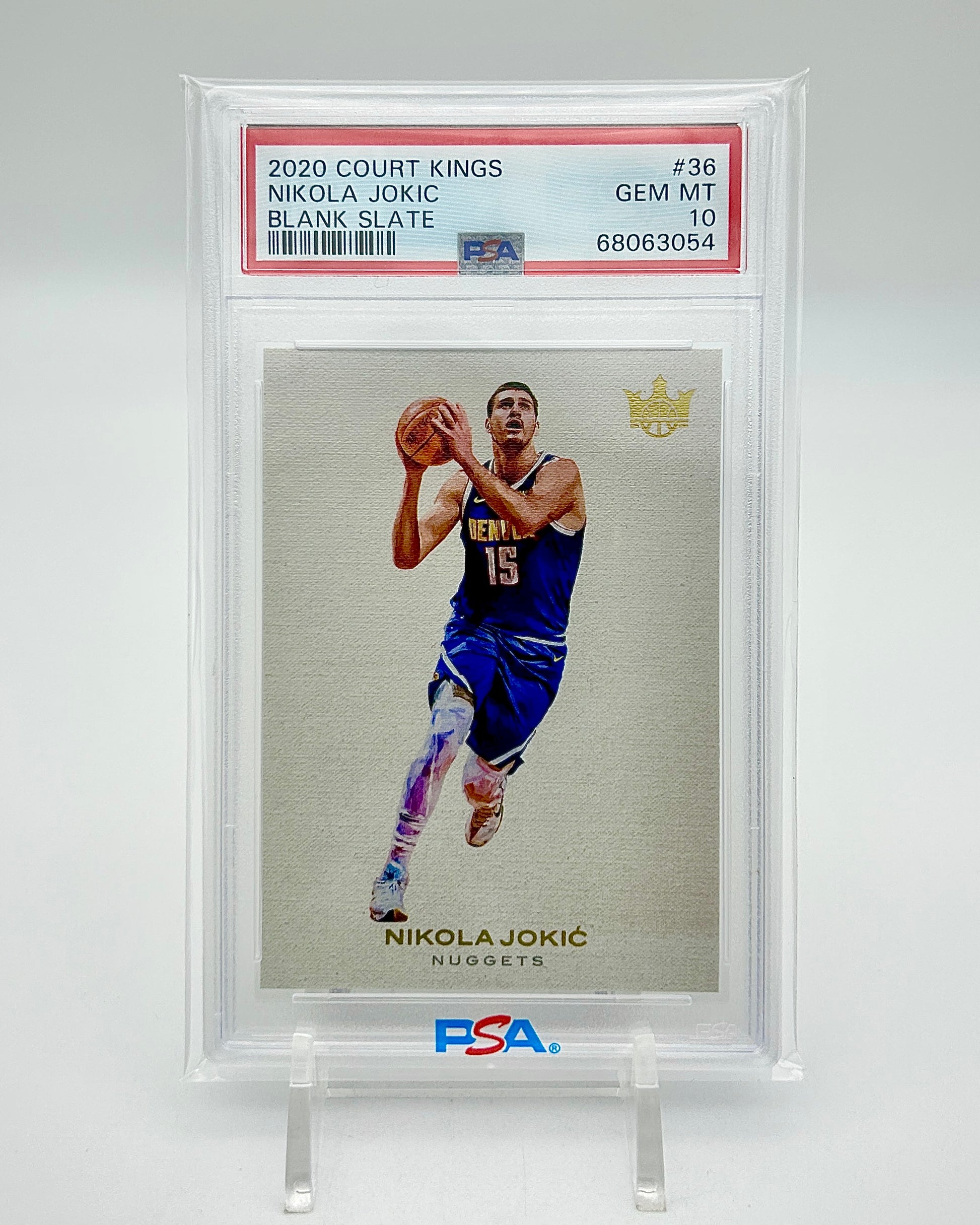 Panini Court Kings Blank Slate Nikola Jokic Gem Mint PSA 10